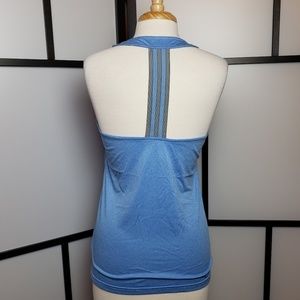 Adidas climalite 3 stripe strap back tank